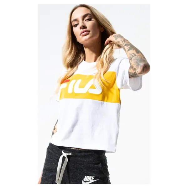Fila Koszulka Ss Allison Tee , biały, rozmiar L. Białe koszulki damskie Fila, s, bez wzorów, z bawełny, bez kołnierzyka, bez rękawów. Za 159,99 zł.