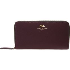 Kurt Geiger ZIP AROUND WALLET Portfel wine. Czerwone portfele damskie marki Kurt Geiger. Za 379,00 zł.