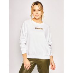 Bluza Napapijri Bione C NP0A4E3H0. Białe bluzy damskie Napapijri, l, bez wzorów, z bawełny, bez rękawów, bez kaptura. W wyprzedaży za 249,00 zł.