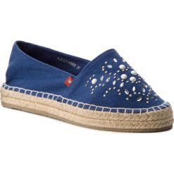 Espadryle BIG STAR - AA274660 Navy. Niebieskie espadryle damskie BIG STAR, bez wzorów, z tworzywa sztucznego, bez obcasa, na płaskiej podeszwie. W wyprzedaży za 79,00 zł.