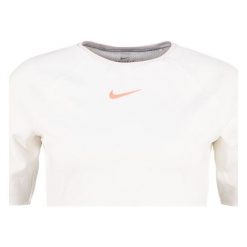 Nike Performance Koszulka sportowa white. Białe topy sportowe damskie marki Nike Performance, l, z elastanu. W wyprzedaży za 167,30 zł.