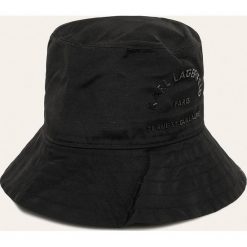 Karl Lagerfeld - Kapelusz. Czarne kapelusze damskie KARL LAGERFELD, bez wzorów, z bawełny. Za 279,90 zł.