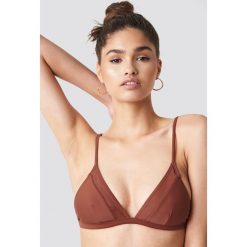 NA-KD Swimwear Trójkątna góra bikini - Brown. Brązowe bikini NA-KD Swimwear. Za 60,95 zł.