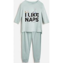 Piżama Peanuts - Zielony. Zielone piżamy damskie Reserved, xl, bez wzorów, bez rękawów. Za 99,99 zł.