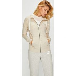 Nike Sportswear - Bluza. Brązowe bluzy damskie Nike Sportswear, s, z nadrukiem, z bawełny, bez rękawów, z kapturem. W wyprzedaży za 199,90 zł.