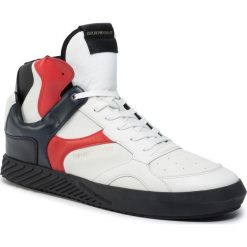 Sneakersy EMPORIO ARMANI - X4Z082 XM191 P070 Opt.White/Lava/Eclip. Białe sneakersy męskie Emporio Armani, bez zapięcia. Za 1249,00 zł.