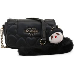 Love Moschino Listonoszka JC4082PP18LO. Listonoszki damskie Love Moschino, w paski, ze skóry, na ramię, bez dodatków. Za 441,00 zł.