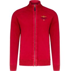Sweter AERONAUTICA MILITARE Czerwony. Czerwone swetry męskie marki Aeronautica Militare, bez wzorów, z bawełny, ze stójką, bez kaptura. Za 690,00 zł.