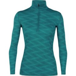 Icebreaker top damski Wmns 200 Oasis LS Half Zip Curve, Kingfisher/Arctic Teal, S. Topy damskie Icebreaker, s, bez wzorów, z wełny, bez kołnierzyka. W wyprzedaży za 299,00 zł.