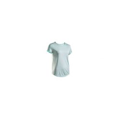 Koszulka TENIS TS Dry 100 damska. Zielone t-shirty damskie ARTENGO, bez wzorów, z poliesteru, sportowe, bez kołnierzyka. Za 24,99 zł.