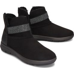 INBLU GN-8M czarny, botki damskie. Czarne botki damskie Inblu, z gumy, bez obcasa, bez zapięcia. Za 104,90 zł.
