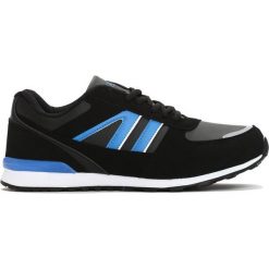 Czarno-Niebieskie Buty Sportowe Consum. Czarne buty sportowe męskie Born2be, z materiału, na sznurówki. Za 79,99 zł.