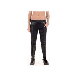 Spodnie skórzane - Black Matt. Czarne spodnie dresowe damskie marki Agnieszka martini, z poliesteru. Za 361,25 zł.