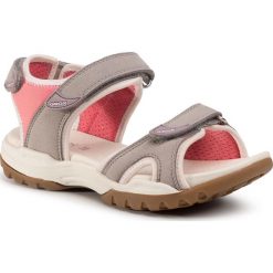 Sandały GEOX - D Borealis A D92DWA 000AF C1010 Lt Grey. Szare klapki damskie Geox, bez wzorów, ze skóry ekologicznej, bez obcasa. Za 349,00 zł.