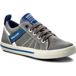 Sneakersy GEOX - J Kilwi B. E J82A7E 01054 C0069 Ś Grey/Royal. Szare półbuty damskie Geox, na sznurówki. W wyprzedaży za 179,00 zł.