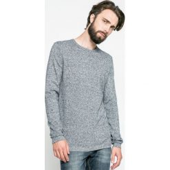 Tom Tailor Denim - Sweter. Szare swetry klasyczne męskie marki TOM TAILOR DENIM, l, z bawełny, z okrągłym kołnierzem. W wyprzedaży za 79,90 zł.