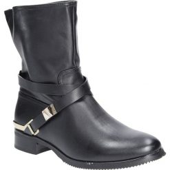 Botki z klamrami Casu 8513-32. Szare botki damskie marki Casu, bez obcasa, na klamry. Za 59,99 zł.