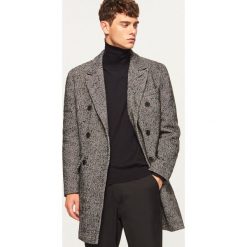 Płaszcz z domieszką wełny - Szary. Szare płaszcze męskie Reserved, s, z wełny. Za 349,99 zł.