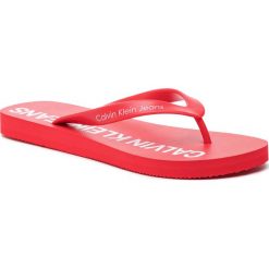 Japonki CALVIN KLEIN JEANS - Errol Jelly S0604 Tomato. Czerwone klapki męskie marki Calvin Klein Jeans, bez wzorów, z jeansu. Za 159,00 zł.