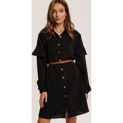 Czarna Sukienka Inawarin. Czarne sukienki damskie Renee, s, bez wzorów, bez kołnierzyka, bez rękawów, mini. Za 129,99 zł.