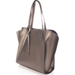Torebki klasyczne damskie: Skórzana torebka w kolorze miedzianym – 58 x 30 x 17 cm