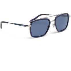 Okulary przeciwsłoneczne BOSS - 0306/S Blue PJP. Niebieskie okulary przeciwsłoneczne damskie marki Boss, z tworzywa sztucznego. W wyprzedaży za 459,00 zł.