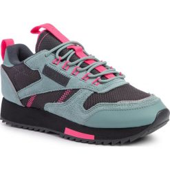 Buty Reebok - Cl Leather Ripple Trail EG5973 Grnsla/Trgry8/Sopink. Zielone półbuty damskie Reebok, na co dzień, bez wzorów, ze skóry, bez obcasa, na płaskiej podeszwie, bez zapięcia. Za 329,00 zł.