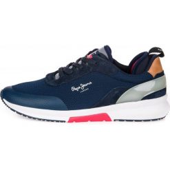 Pepe Jeans tenisówki męskie Nº22 PMS30593 45 ciemnoniebieskie. Niebieskie buty sportowe męskie Pepe Jeans, bez wzorów, z jeansu, sportowe, bez zapięcia. Za 439,00 zł.
