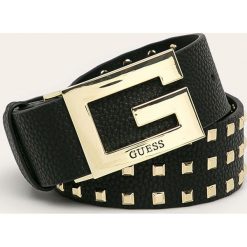 Guess Jeans - Pasek. Czarne paski damskie Guess Jeans, w paski, z jeansu. W wyprzedaży za 249,90 zł.