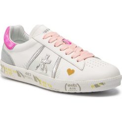 Sneakersy PREMIATA - Andy-D 3903 Biały Kolorowy. Białe półbuty damskie marki Premiata, bez wzorów, ze skóry, bez obcasa, na płaskiej podeszwie, bez zapięcia. Za 689,00 zł.