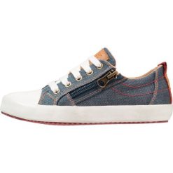 Geox ALONISSO Tenisówki i Trampki blue/dark red. Niebieskie trampki dziewczęce Geox, ze skóry ekologicznej. Za 309,00 zł.