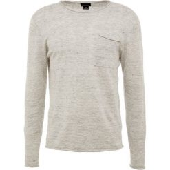 Club Monaco ROLL NECK Sweter light grey heather. Szare swetry klasyczne męskie Club Monaco, l, ze lnu. Za 549,00 zł.