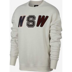 Nike - Bluza. Szare bluzy męskie Nike, s, z nadrukiem, z bawełny, z okrągłym kołnierzem, bez rękawów, bez kaptura. W wyprzedaży za 289,90 zł.