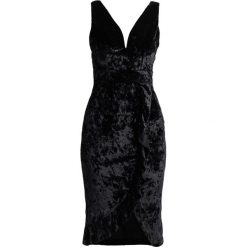 Sukienki hiszpanki: WAL G. VNECK SIDE FRILLED Sukienka z dżerseju black