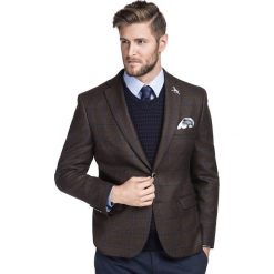Marynarka LEONARDO MAKS000202. Pomarańczowe marynarki męskie Giacomo Conti, m, bez wzorów, z wełny, eleganckie. Za 999,00 zł.