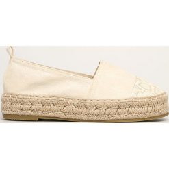 Answear - Espadryle Coura. Brązowe espadryle damskie ANSWEAR, bez wzorów, ze skóry ekologicznej, bez obcasa, na obcasie. Za 99,90 zł.