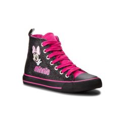 MICKEY&FRIENDS CP40-CZ710DSTC. Czarne trampki dziewczęce Mickey&Friends, bez wzorów, ze skóry ekologicznej, bez zapięcia. Za 59,99 zł.