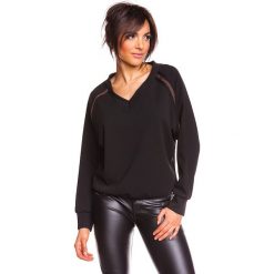 Bluza "Sylvie" w kolorze czarnym. Czarne swetry damskie Saint Germain Paris, s, bez wzorów, bez rękawów, bez kaptura. W wyprzedaży za 128,95 zł.