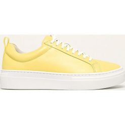 Vagabond - Buty skórzane Zoe Platform. Żółte buty sportowe damskie Vagabond, bez wzorów, ze skóry, sportowe. W wyprzedaży za 279,90 zł.
