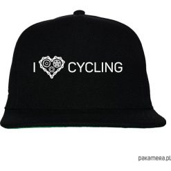 Czapka FullCap. I love cycling. Czarne czapki z daszkiem damskie marki Pakamera, z nadrukiem. Za 69,00 zł.