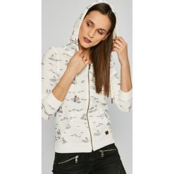 Roxy - Bluza. Białe bluzy damskie z kieszeniami marki Roxy, s, z bawełny, z kapturem. W wyprzedaży za 179,90 zł.
