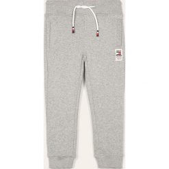 Tommy Hilfiger - Spodnie dziecięce 98-176 cm. Szare spodnie chłopięce TOMMY HILFIGER, bez wzorów, z bawełny. Za 229,90 zł.