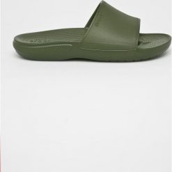 Crocs - Klapki. Żółte kapcie męskie Crocs, z gumy, bez zapięcia. W wyprzedaży za 79,90 zł.