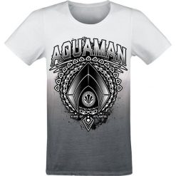 Aquaman King Of Atlantis T-Shirt biały/szary. Szare koszulki męskie marki Aquaman, l, z nadrukiem, klasyczne, z okrągłym kołnierzem. Za 99,90 zł.