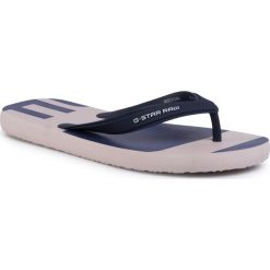 Japonki G-STAR RAW - Dend D16905-3593-B385 Mazarine Blue/Milk/Imperial Blue. Niebieskie klapki męskie G-Star RAW, z tworzywa sztucznego, bez zapięcia. Za 109,00 zł.