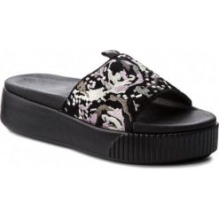 Klapki PUMA - Platform Slide Digtl Emb Wns 367287 02 Puma Black/Silver/W.Orchid. Szare klapki damskie marki Puma, z materiału. W wyprzedaży za 199,00 zł.