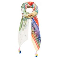 Desigual Damski Szal Foul Clio, Wielobarwny. Szare szaliki damskie marki Desigual. Za 149,00 zł.