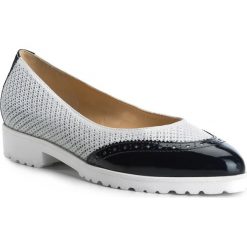 Buty damskie. Szare baleriny damskie Wittchen, bez wzorów, ze skóry, eleganckie, bez obcasa. W wyprzedaży za 263,92 zł.