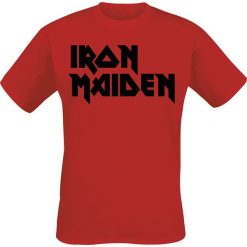 T-shirty męskie: Iron Maiden Classic Logo T-Shirt czerwony