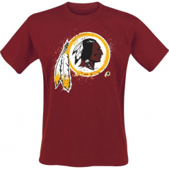 NFL Washington Redskins T-Shirt ciemnoczerwony. Czerwone t-shirty męskie z nadrukiem marki NFL, xxl, z okrągłym kołnierzem. Za 114,90 zł.